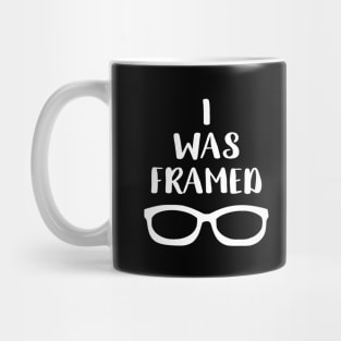 I Was Framed Funny Optometry Mug